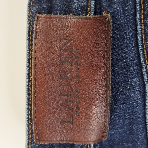 Lauren Ralph Lauren Modern Straight Curvy Blue Jeans Size 4 - Picture 11 of 17